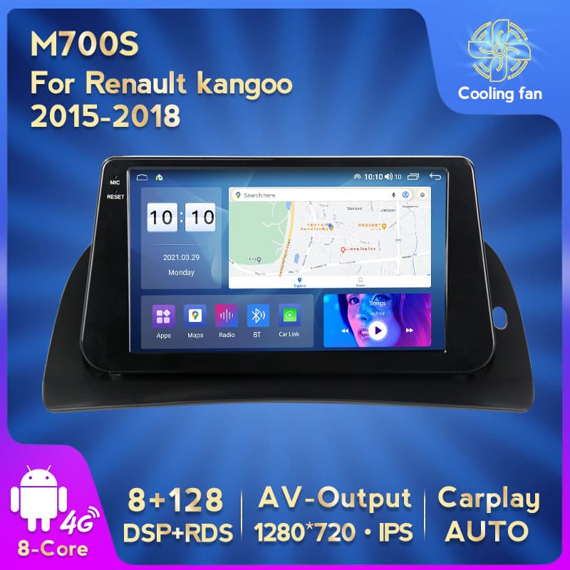 Suitable for Renault Kangoo 15-18 car multimedia Carplay Bluetooth rear view navigation screen