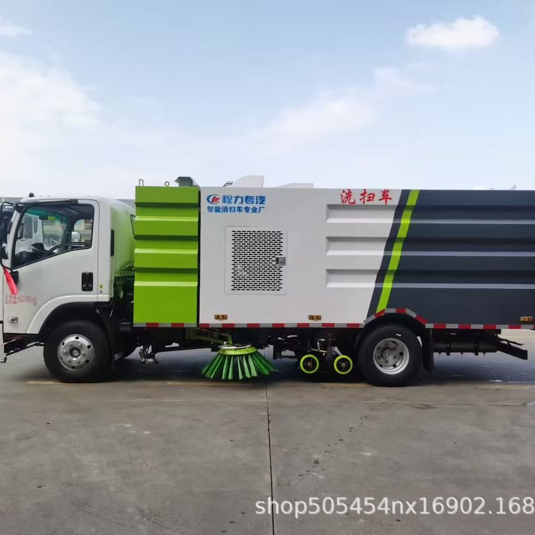 Dongfeng Dolica 3800 wheelbase 7.5 cubic meter sweeper truck, 9 cubic meter sweeper truck manufacturer, foreign trade export