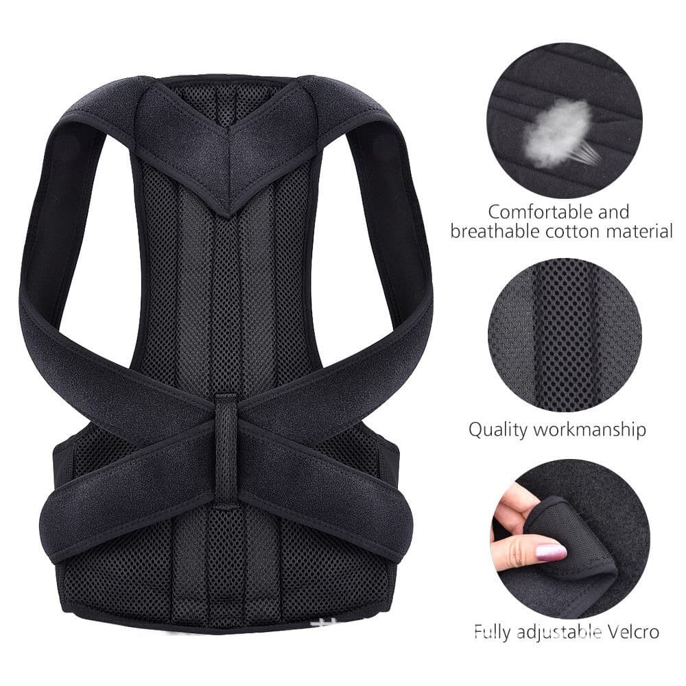 Adult body shaping shoulder opening and back beautifying posture strap for men and women, spinal correction harness for students, adjustable fixation belt to prevent hunchback.