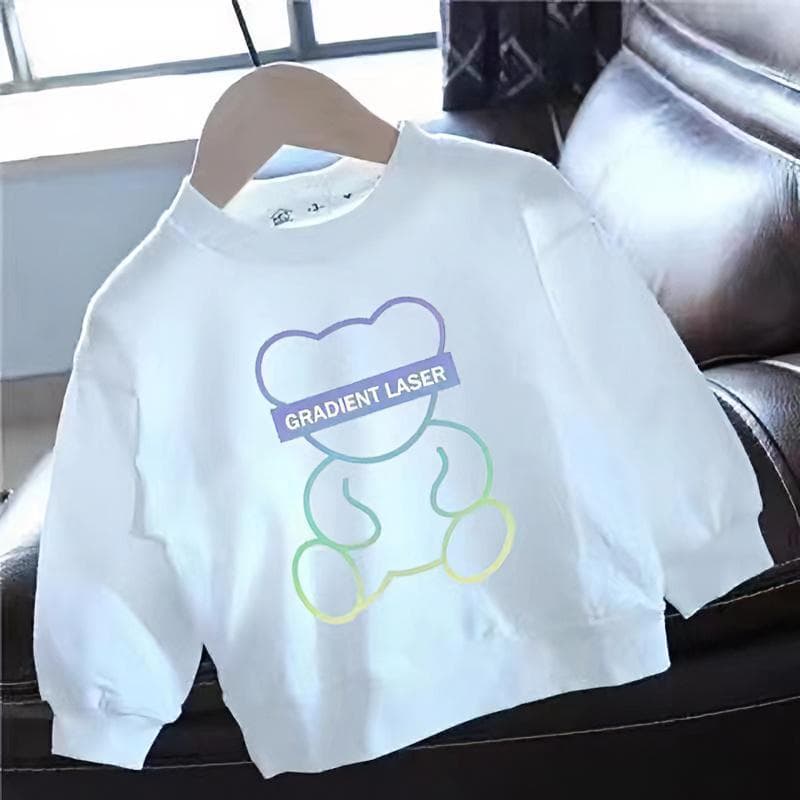 Cute Cartoon Long Sleeve round Neck Base Shirt for Boys And Girls Spring Autumn Seasonal Fashionable Kids' T-Shirt Base Layer