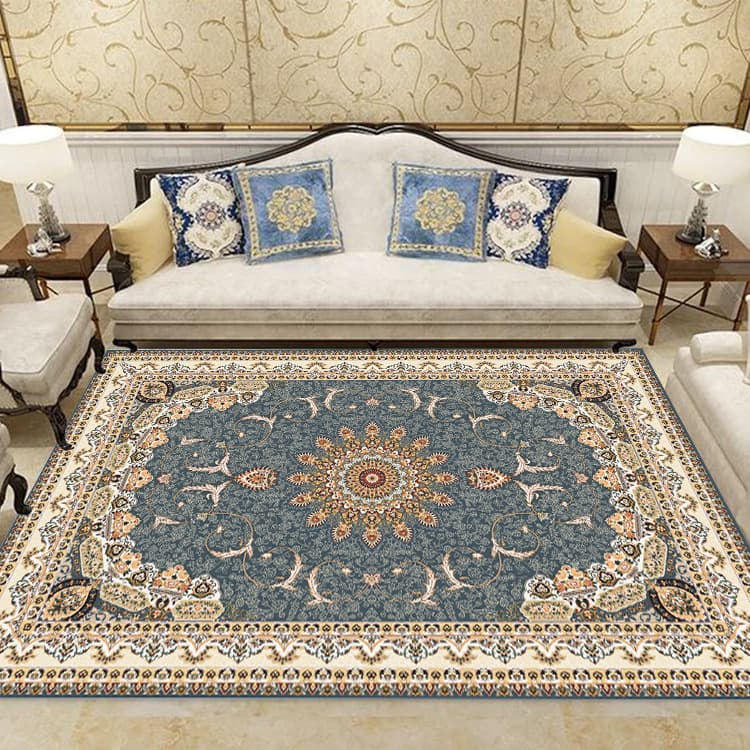 Cross-border Drop Shipping European Style Large Living Room Carpet Classic Sofa Coffee Table Bedroom Persian Factory Wholesale Machine Washable
