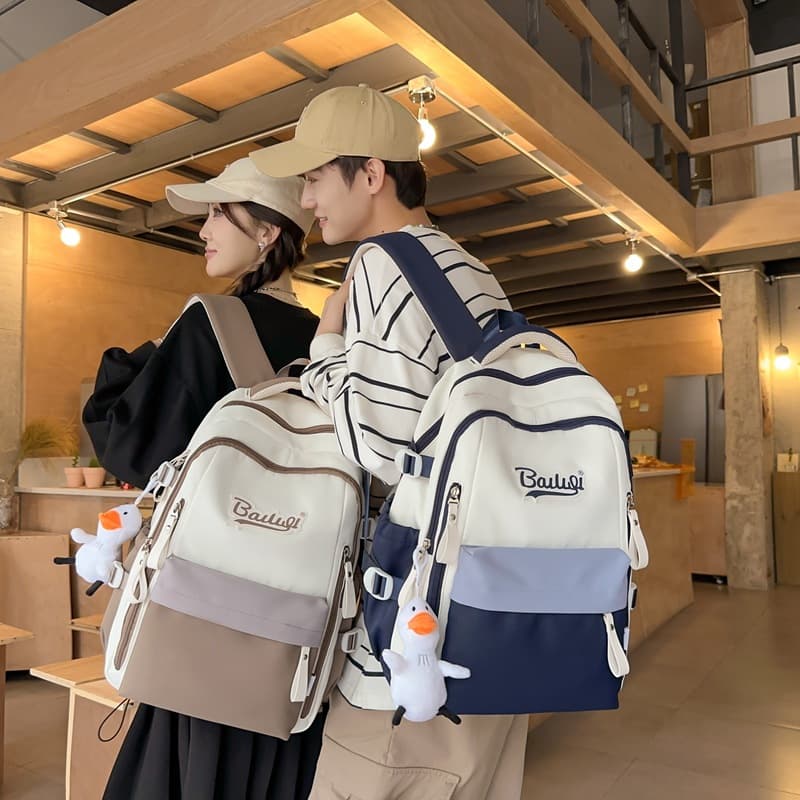 School Backpack for Male College, Middle and High School Students, Large Capacity Ergonomic Breathable Backpack for Girls and Boys