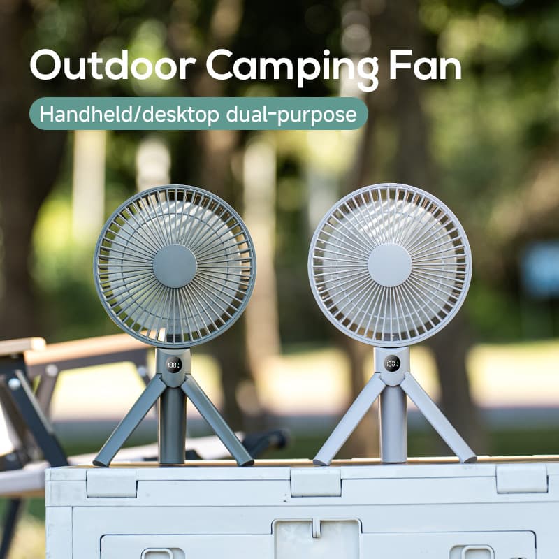 2026 New Model Outdoor Camping Foldable High-Wind Tripod Fan