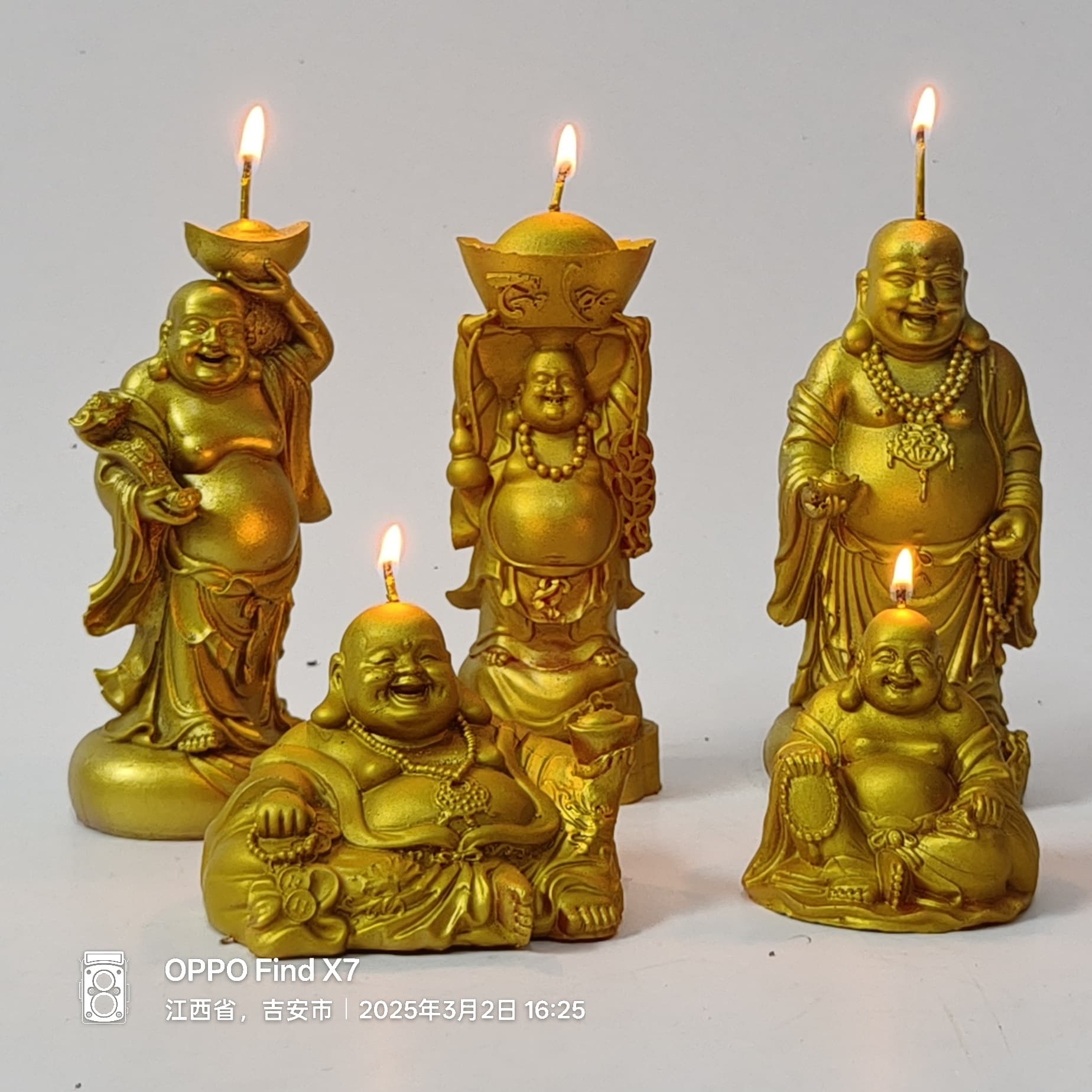 Thai Handcrafted Candle - God of Wealth Candle, In Stock, Hope and Lucky Light 2025 New God of Wealth