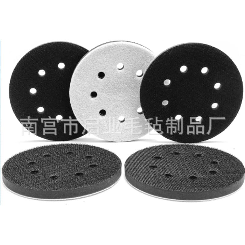 3-7 inch pneumatic dry grinder sponge buffer pad sandpaper grinder tray protective pad self-adhesive shock-absorbing soft pad