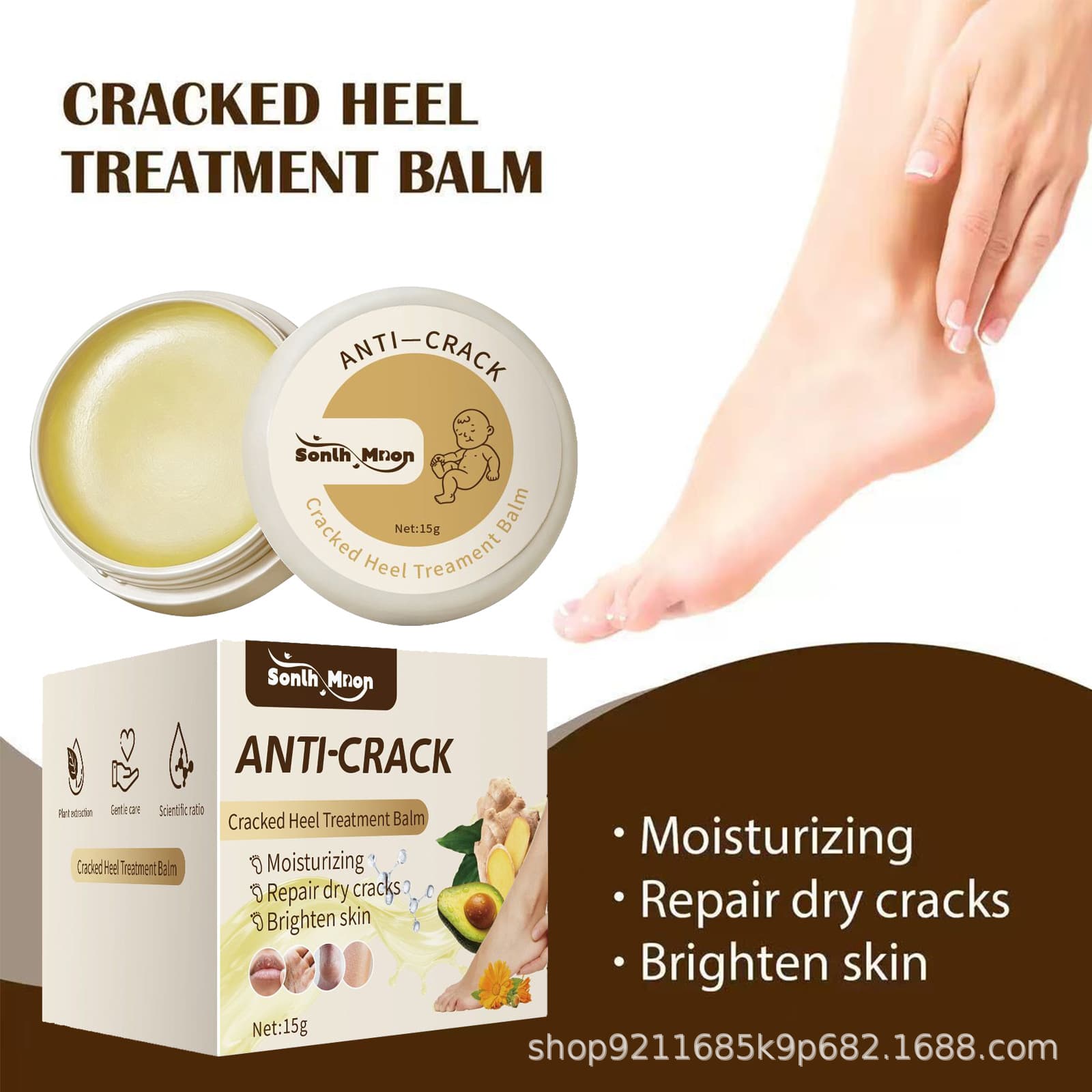 Sonlh Mnon Rough Heel Cream Cracked Heel Care Cream Rough Moisture Locking Cream