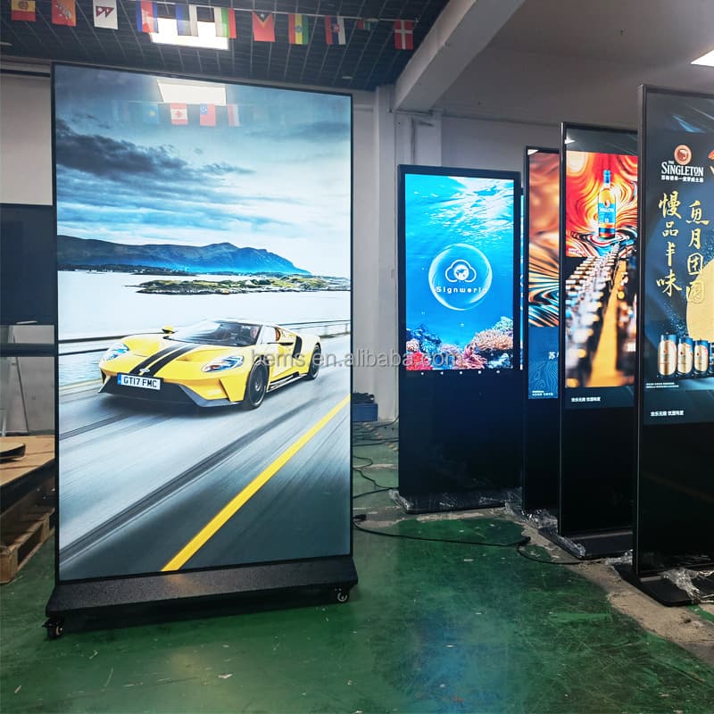 75" 100" 55 inch Indoor Touch Screen LCD Outdoor Advertising