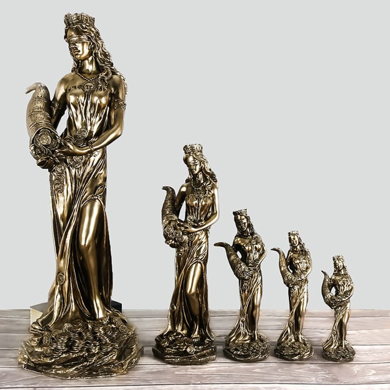 Custom Greek Wealth Goddess Sculpture Statue Grand Opening Gift Cash Register Office Lucky Decoration Fortune Figurine