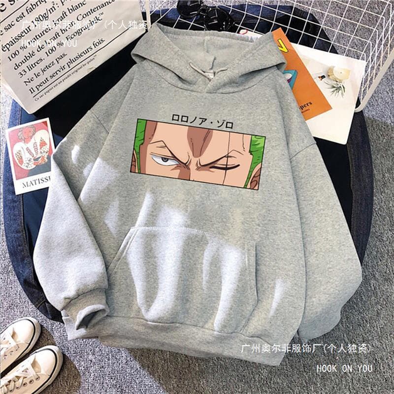Hot Roronoa Zoro Eyes Printed Hoodies New Unisex ONE PIECE A