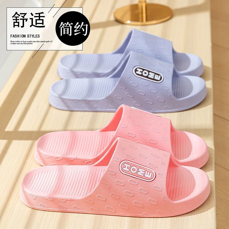 Wuchuan Slipper Manufacturer Wholesale Women's Household Plastic Outdoor Non-Slip Couple Indoor Soft Hotel Slippers Lightweight