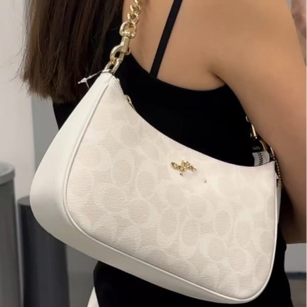 2026 Outlet Teri Monogram Underarm Bag European American Crossbody Vintage Print Chain Shoulder Bag Casual Spring