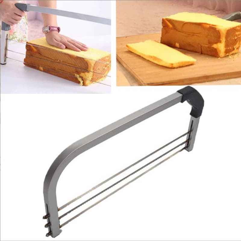 Cake Slicer Cake Saw Cake Cutter Stainless Steel Cake Layer Divider DIY Baking Tool