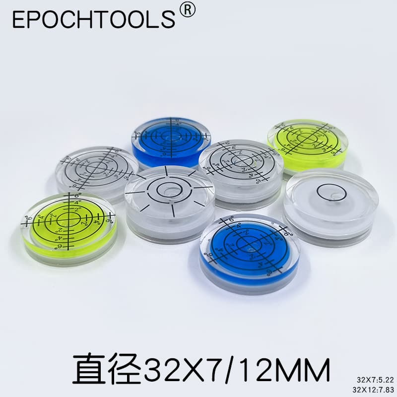 Diameter 32MM Universal Level Hengrui High Precision Level Bubble Level Accessories Bracket Level Bubble Manufacturer