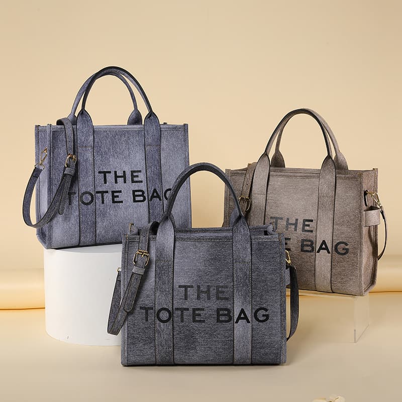 Large Capacity Tote Bag Fashion Trendy Tote Bag PU Denim Gradient Color Bag Women's Shoulder Crossbody Bag