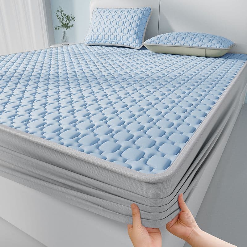 2025 New A-Class Cool Silk Natural Latex A-Class Sheet-Style Cooling Mat Machine Washable Thickened 12mm Anti-Slip Factory