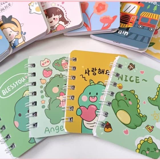 Cartoon A7 Coil Notebook High-Quality Cute Animal & Character Mini Notebook Student Pocket Notepad Wholesale