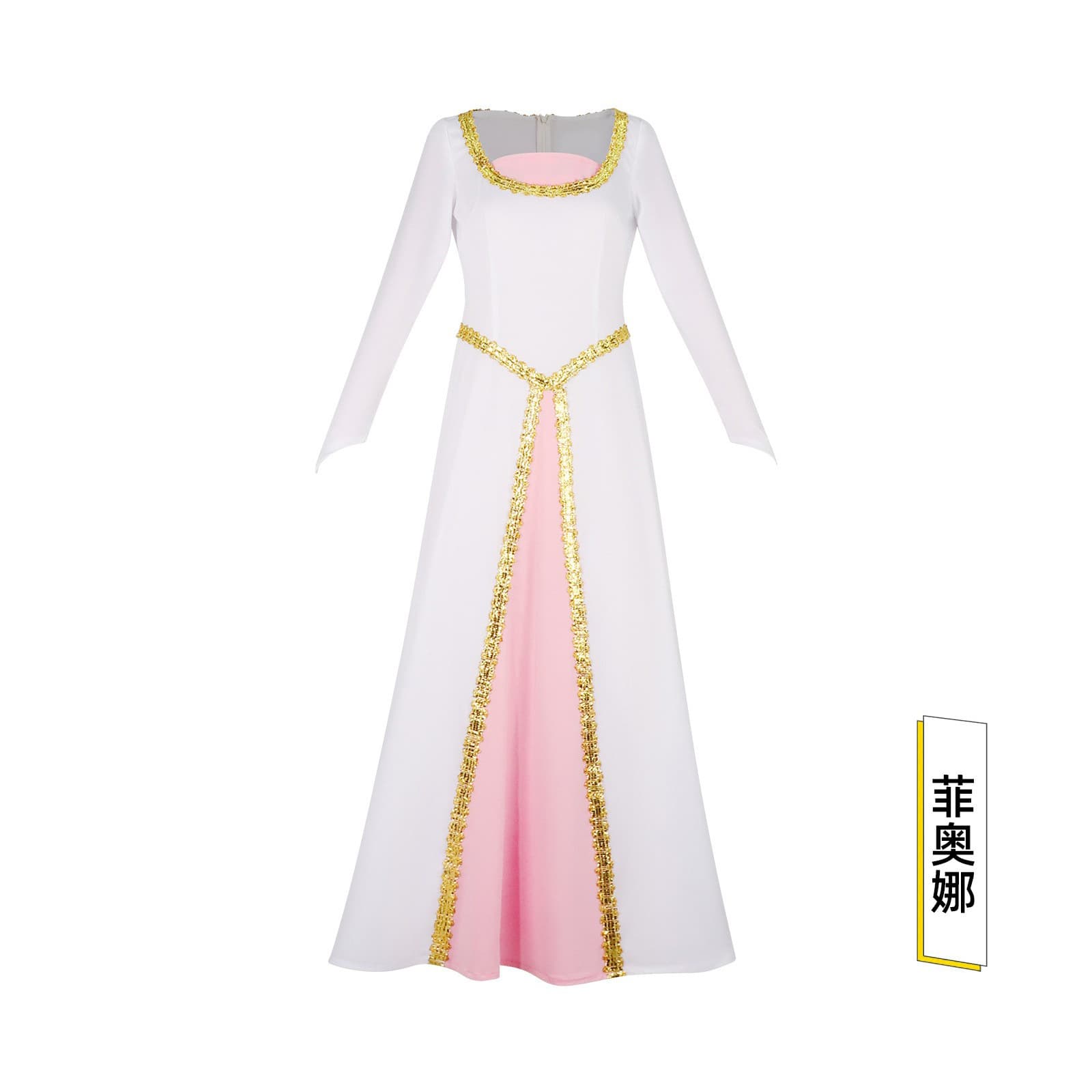 Shrek Cosplay Costume Princess Fiona White Dress Halloween Stage Cosplay Costume