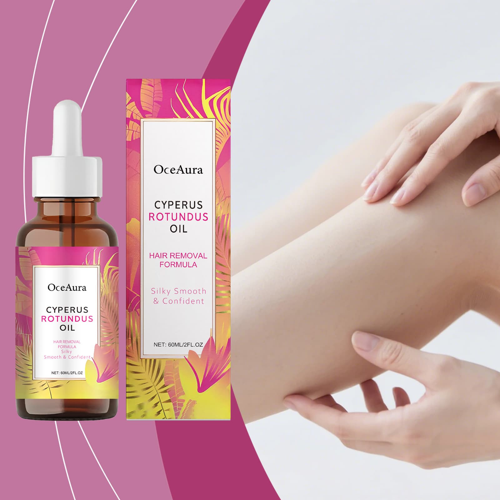 Oceaura Hair Removal Care Essential Oil Gentle Care Skin Cleansing Hair Removal Moisturizing Daily Care Essential Oil