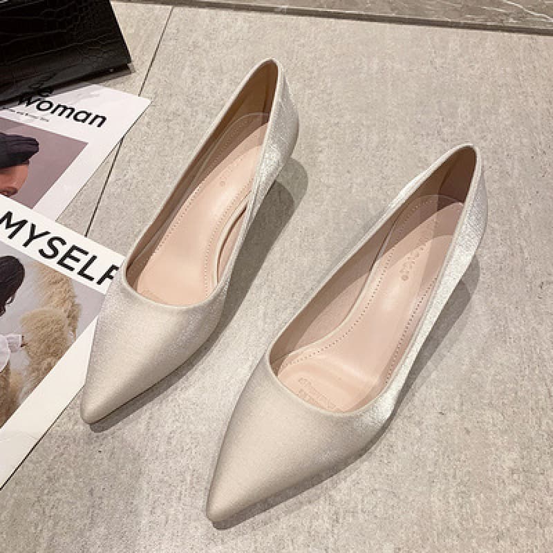726 Bride Wedding Shoes New Style Women's Wedding Heels Two-Wear Red Xiuhe Shoes Chinese High Heel Stiletto 3cm 5cm 7cm
