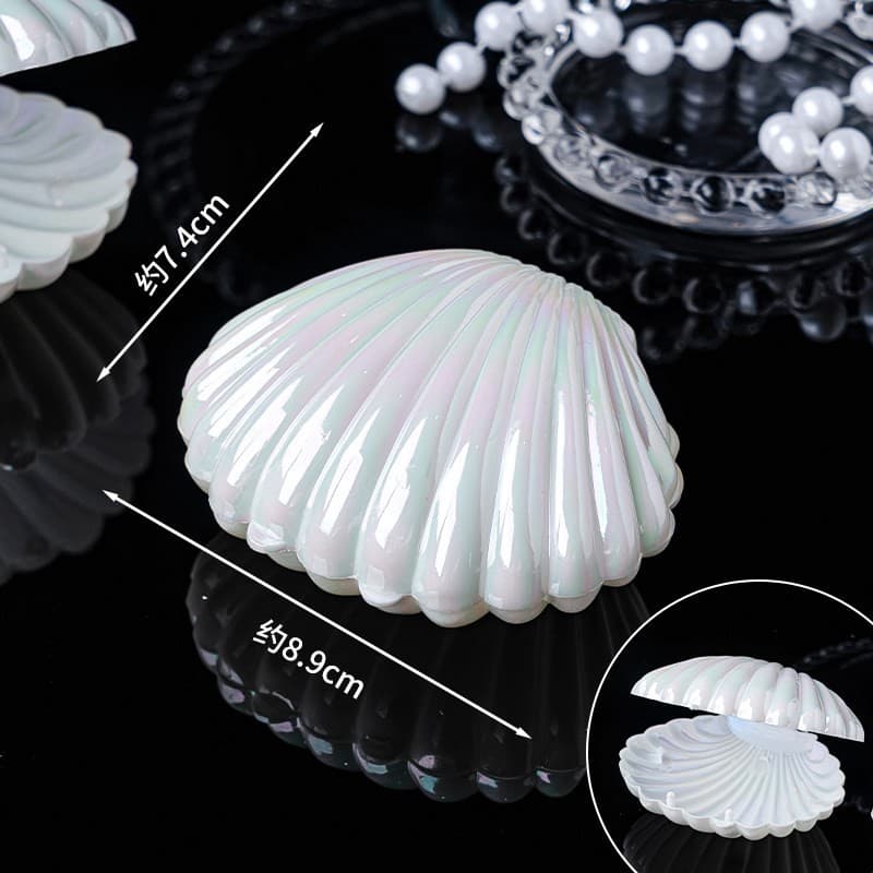 Trendy Ins Minimalist Goddess Cake Decoration Transparent Shell Pearl Fairy Birthday Dessert Topper