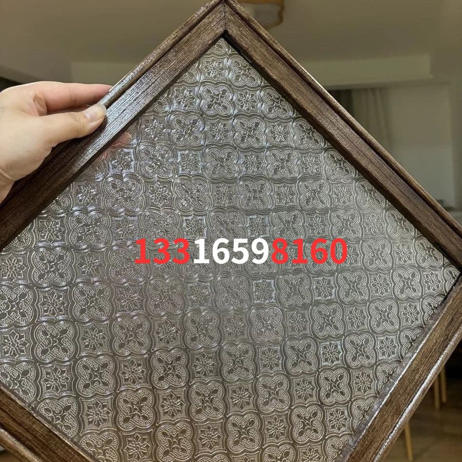 Custom processed crabapple pattern acrylic sheet, vintage transparent old-style window, organic glass cabinet door, screen partition