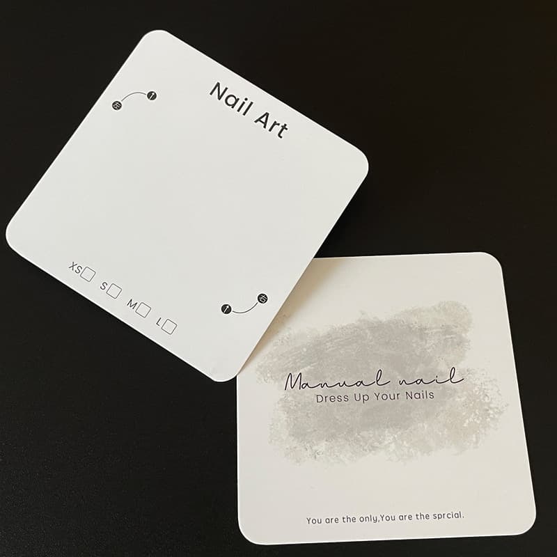Wearable Nail Display Cardboard Jewelry Cardboard Premium Nail Art Cards Custom Nail Tip Cards Wholesale