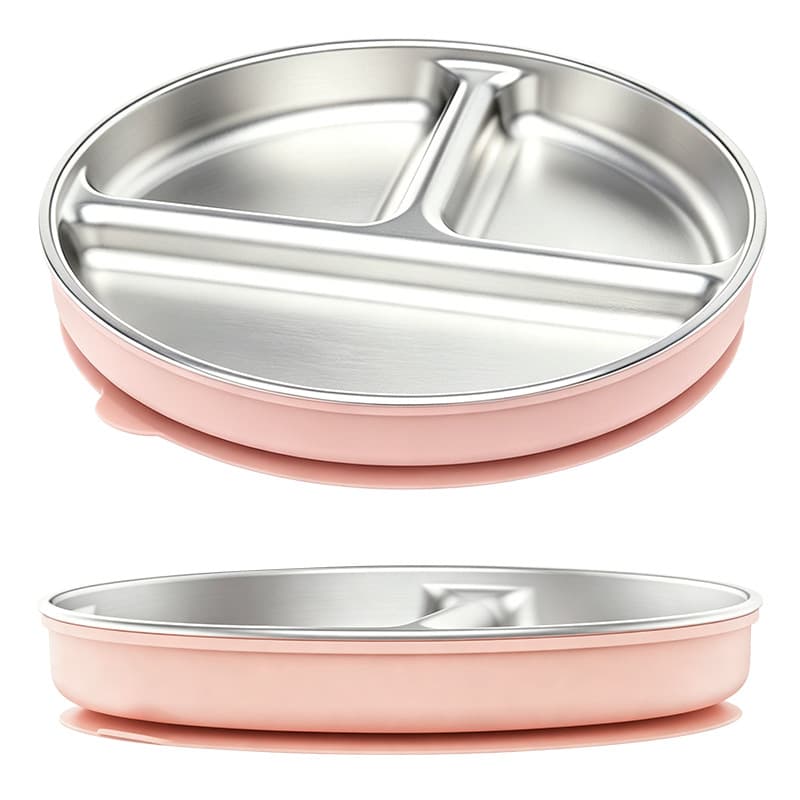 Children's 304 Stainless Steel Silicone Dinner Set