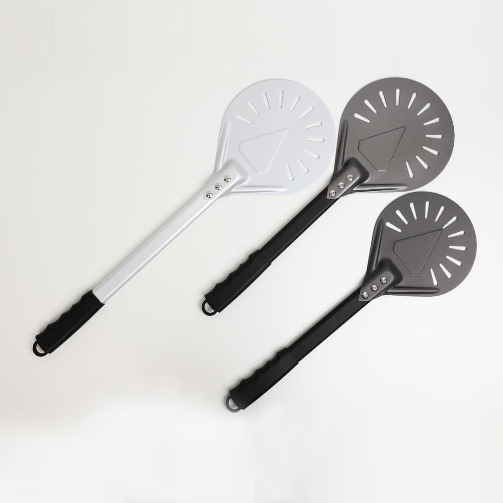 Export Thick 7/8/9-inch Home Pizza Peel - Anodized Perforated Spatula for Oven Flipping and Transfer