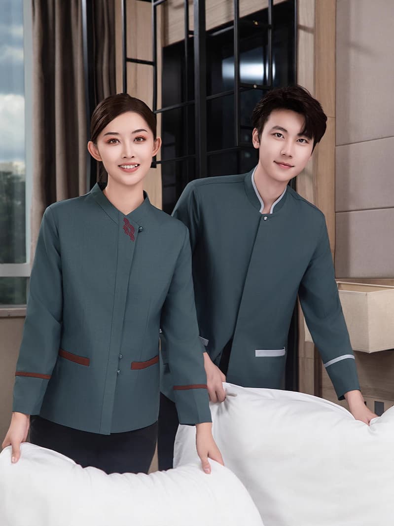 Cleaning staff work clothes long-sleeved women's hotel guest room property hospital sales aunt cleaning clothes autumn and winter clothes