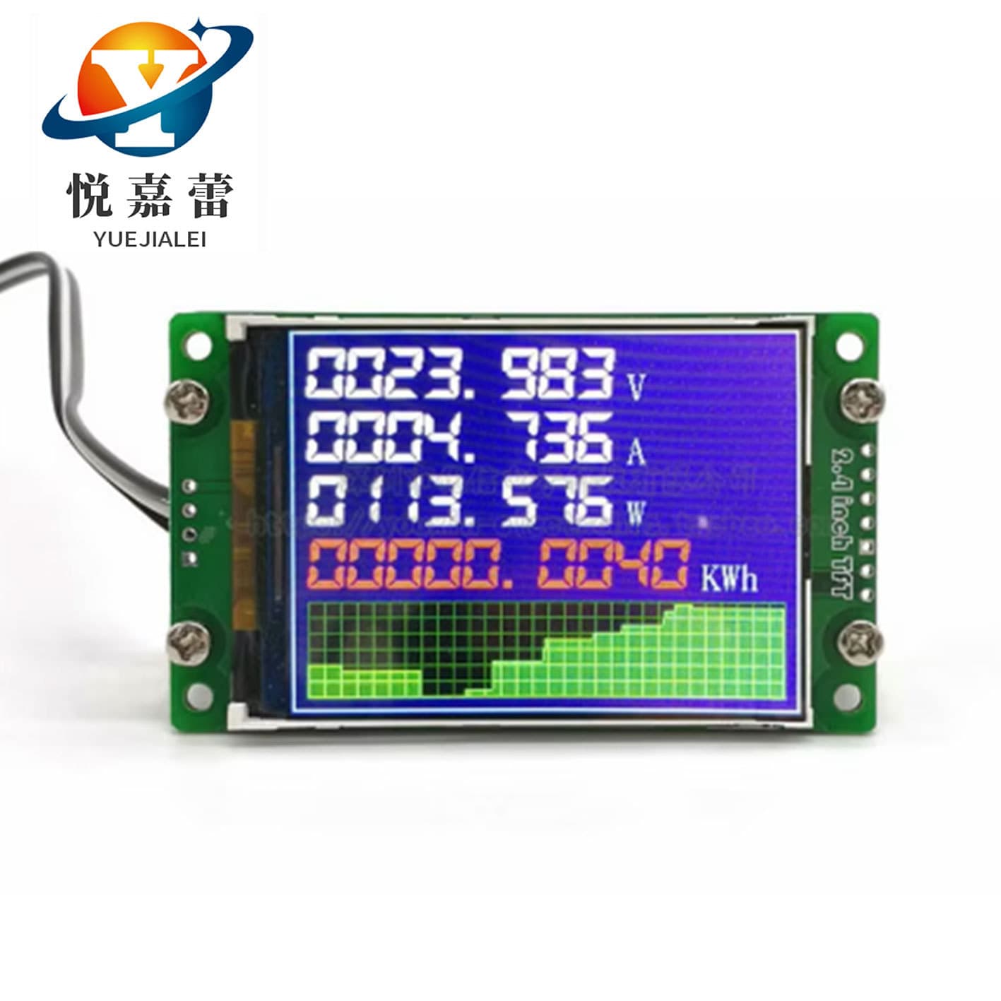 SUI-201 Energy Metering Module DC Voltage Current Meter Color Screen 60V Serial Communication Modbus Protocol