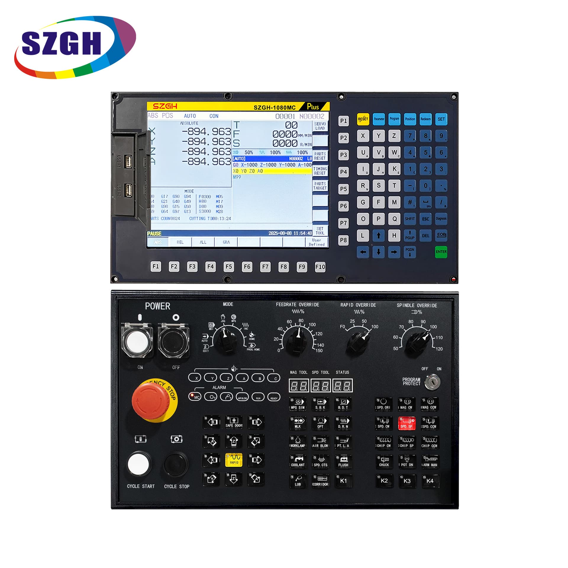 Shenzhen Guanhong SZGH-1080MC CNC Numerical Controller CNC Control System Multi-Axis Linkage Control