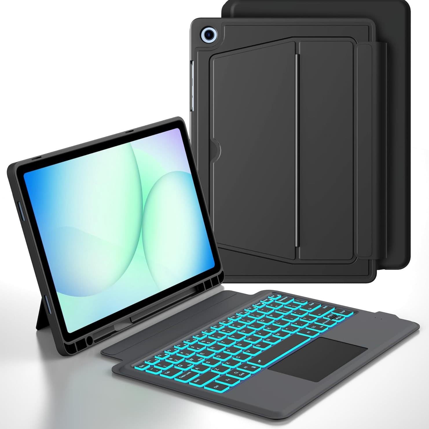 Compatible with Samsung Galaxy Tab A11+ / A9+ Bluetooth Keyboard Samsung Tablet Case Samsung Tablet Cover