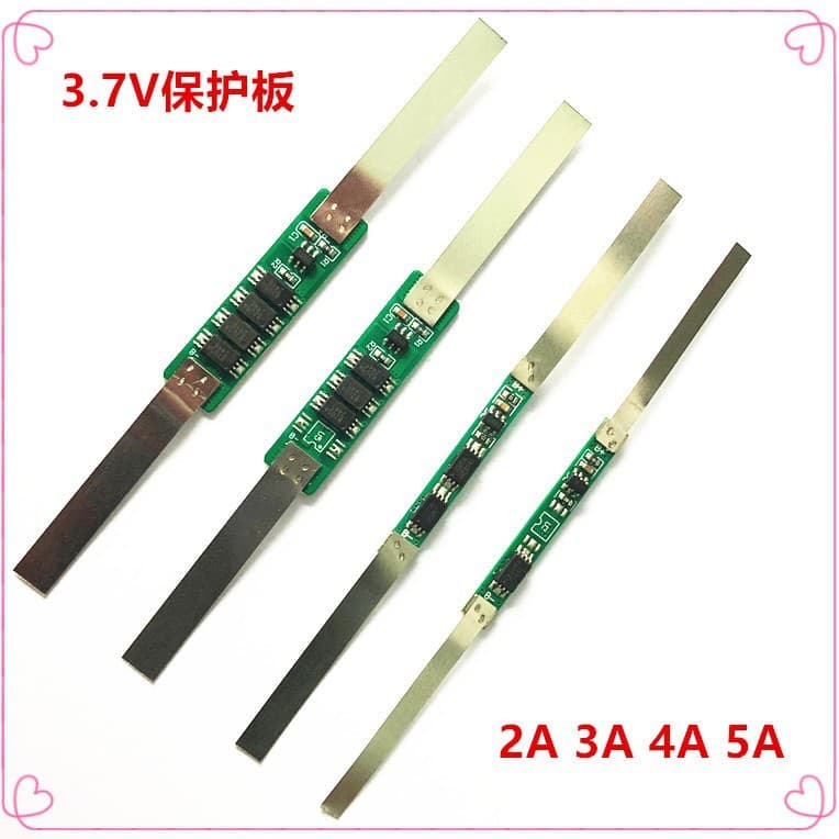 1 string 3.7V 2A 3A 4A 5A protection board 18650 protection board