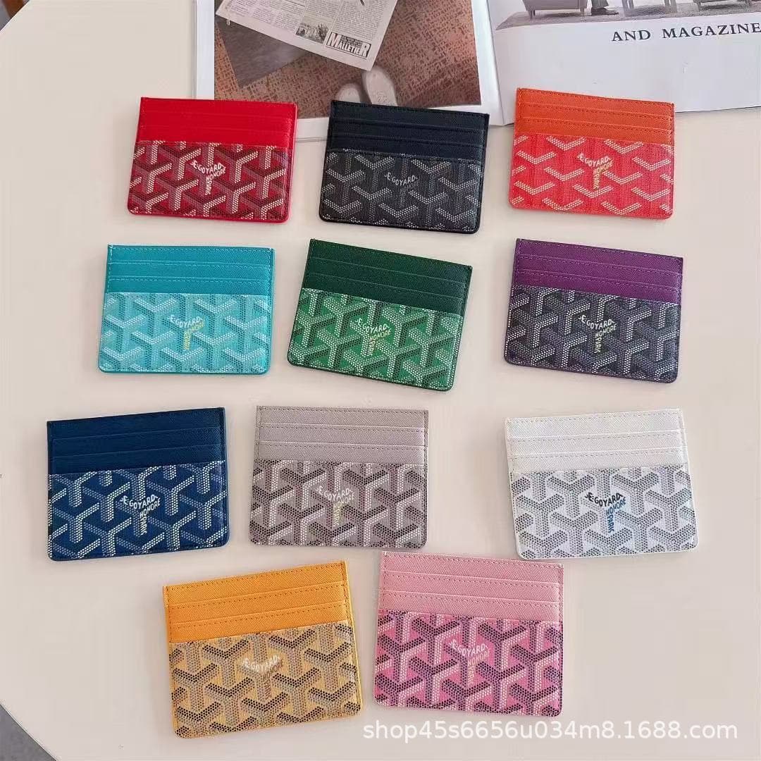 Dogtooth Card Holder for Business Cards, ID Card, Driver's License, Card Case, Coin Purse, Document Wallet, Trendy Brand Export