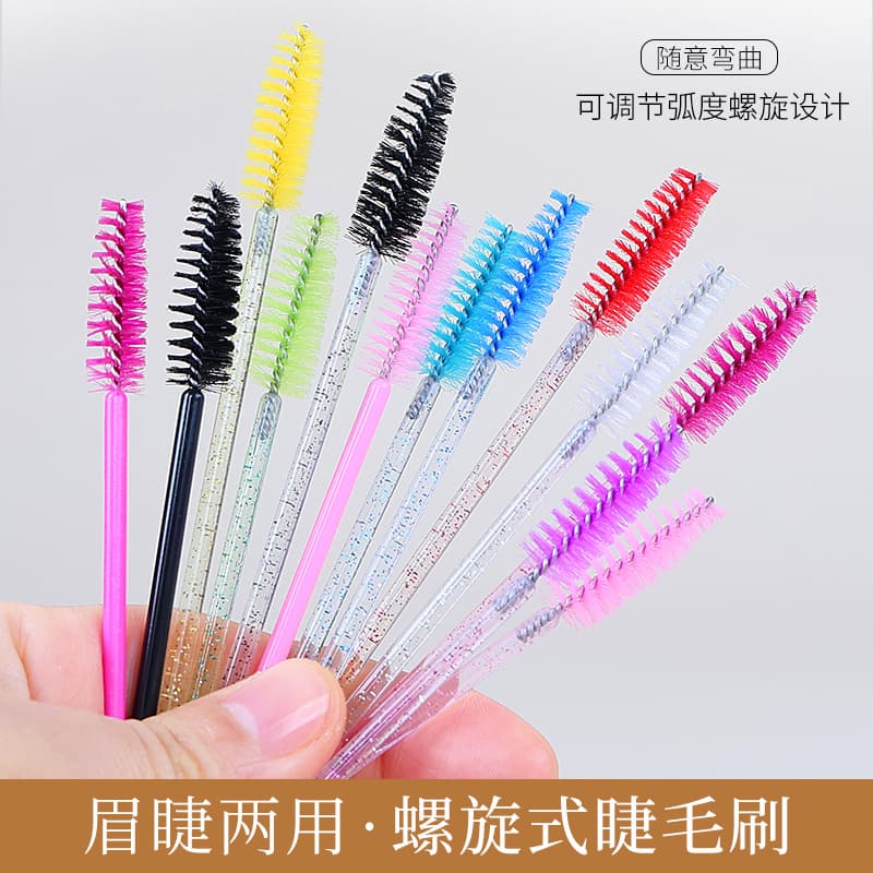 Hot-Selling Disposable Eyelash Extension Eyebrow Comb, Lash Brush, Spiral Brush, Colored Eyelash Curling Eyebrow Brush