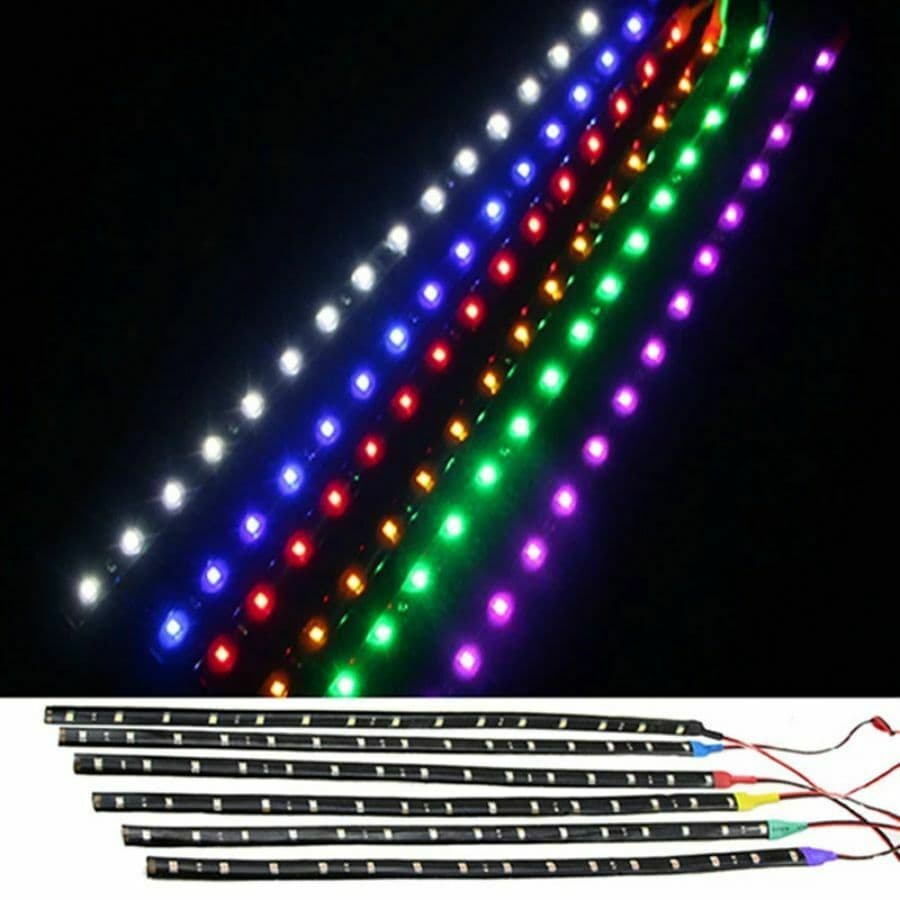 3528 1210 SMD LED Flexible Strip 30CM-15SMD Car Light Strip 12V Potting Sealed 2835 LED Tape