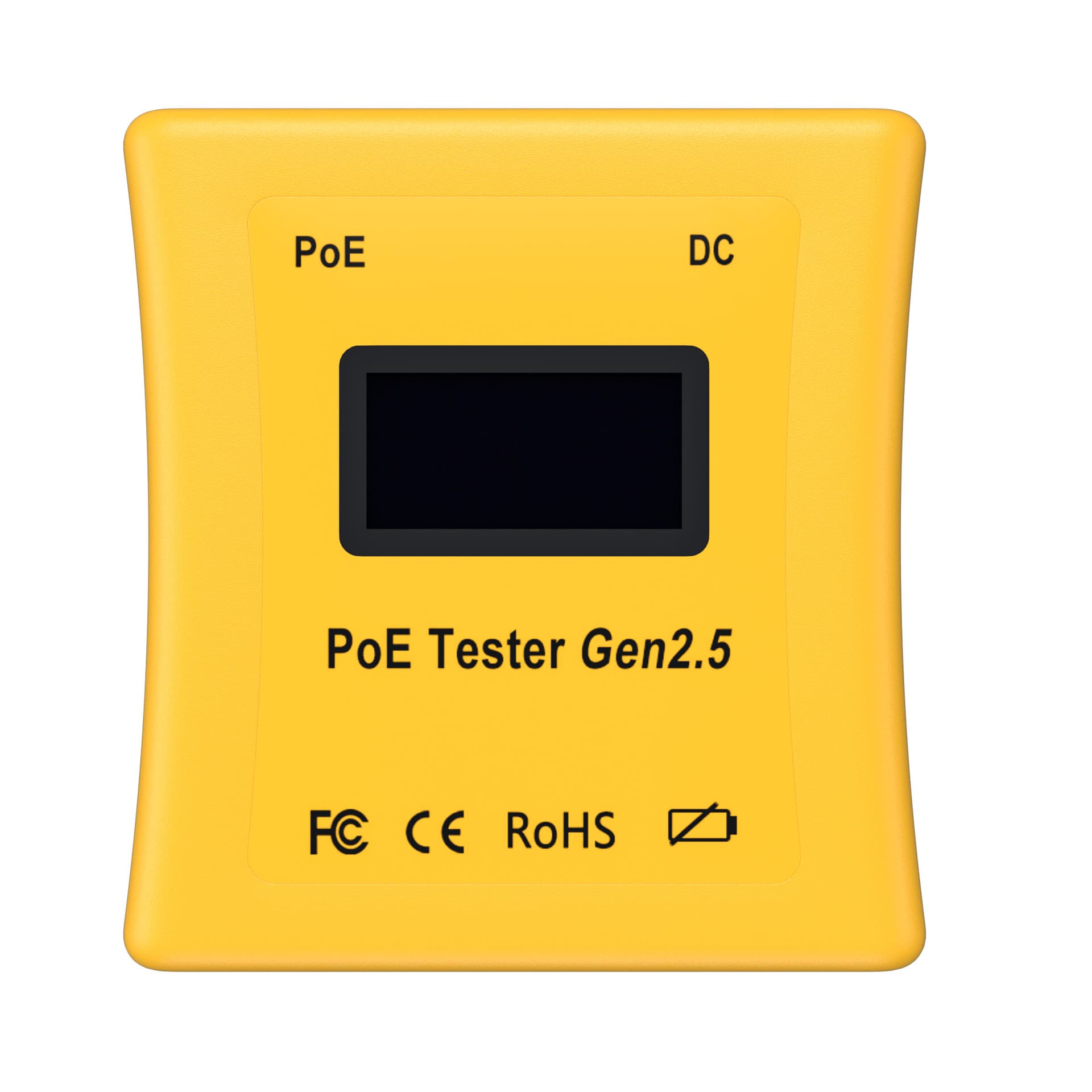 POE Tester, supports POE++, POE mode, current, voltage, and power testing. Tests DC power supply.