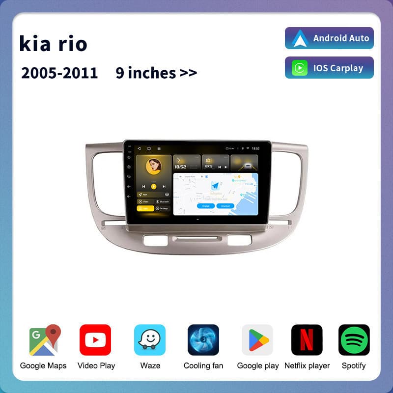 For KIA Rio Car Display KIA Rio Android Carplay GPS WiFi