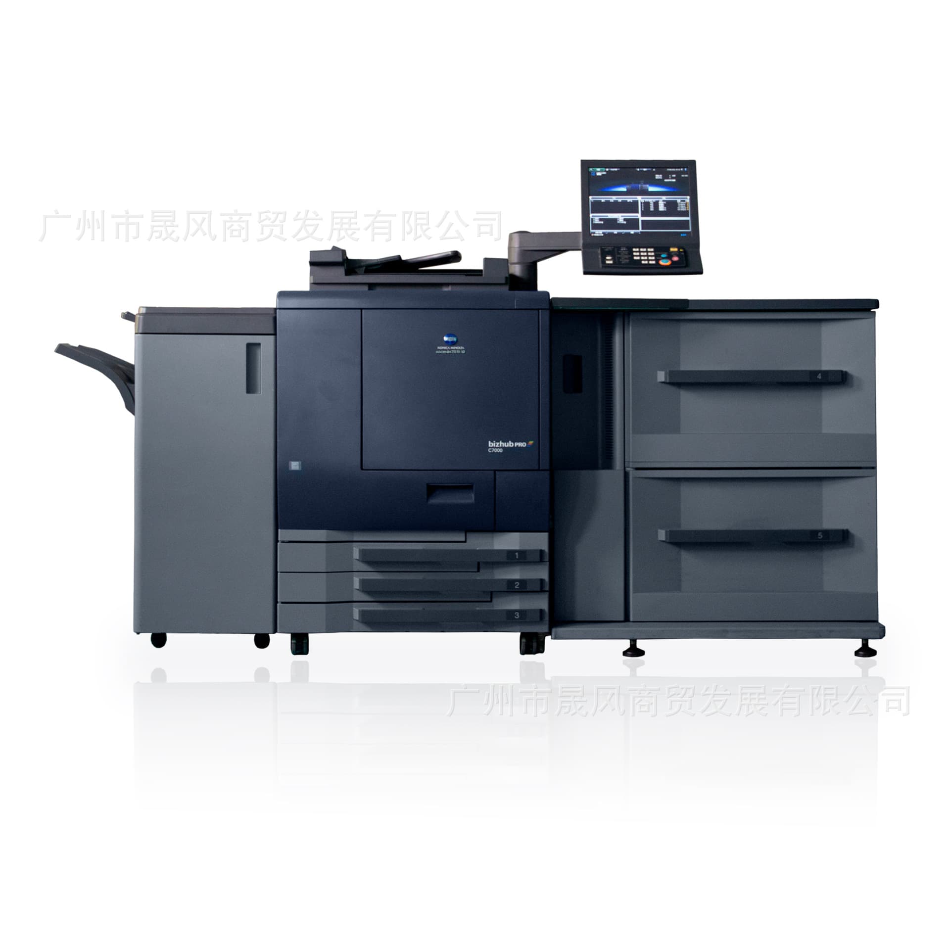 Used 90% New Konica Minolta C7000 Production High-Speed Color Copier Commercial Coated Paper Heavy Paper Printing