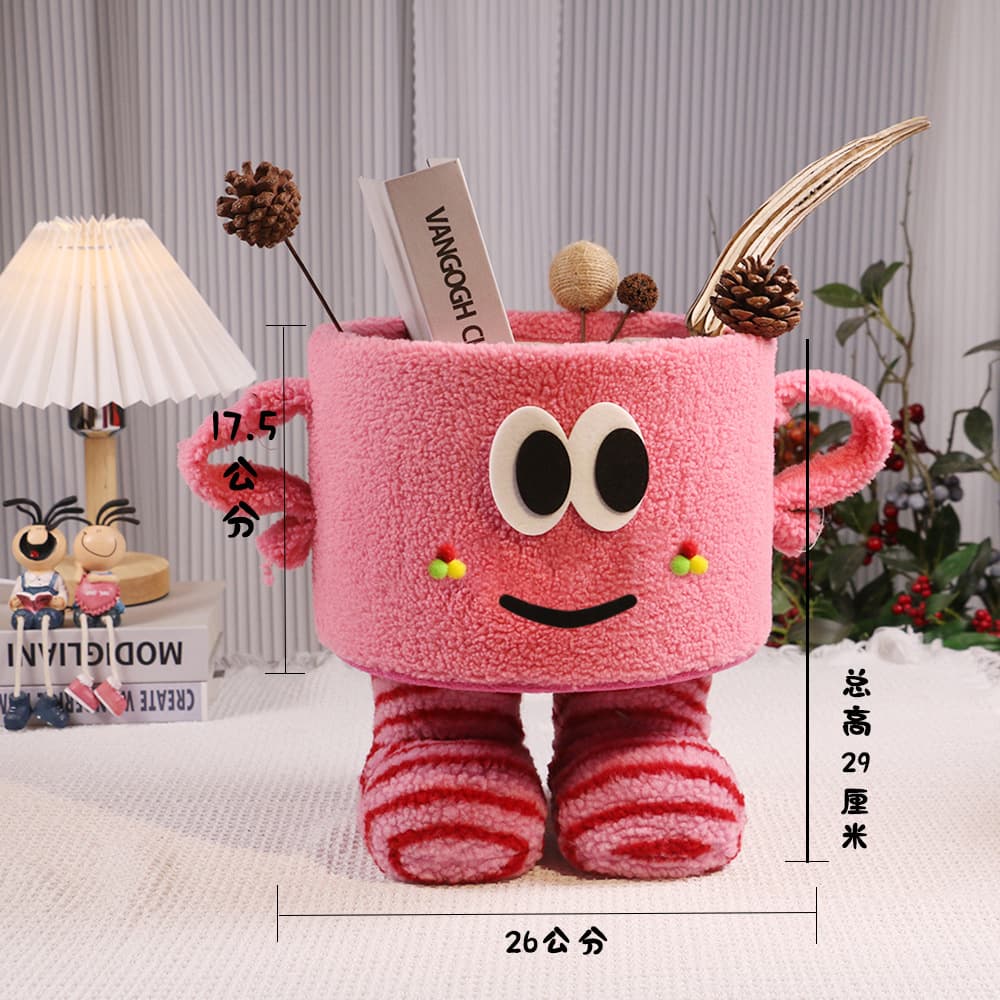 Little Monster Hug Bucket Snack Bouquet Hug Bucket Storage Organizer Cartoon Hug Bucket Birthday Holiday Gift Gift Giving
