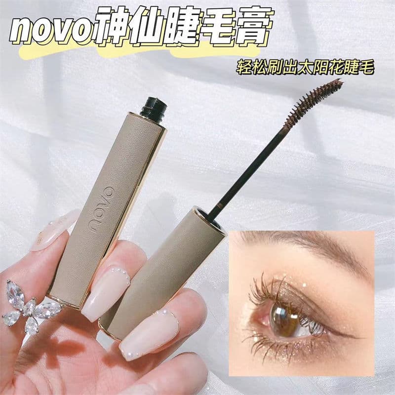 Novo Mascara Is Waterproof and Sweat-Proof, Elongates Without Smudging, Has a Fine Brush Head, Lengthens and Encrypts Without Smudging, Thickens, Curls and Slims