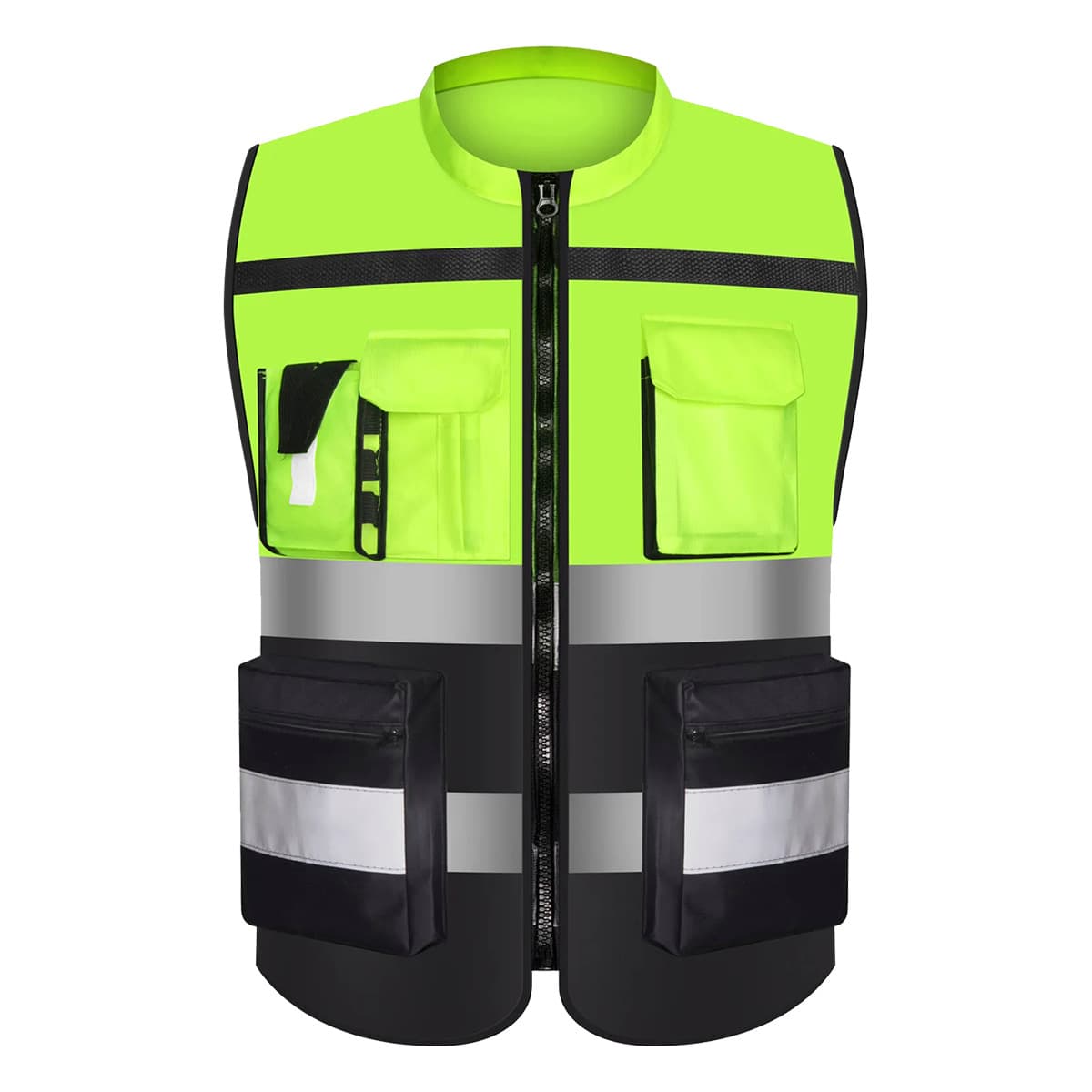 Multi-functional Reflective Vest for Night Cycling, Traffic Safety, Designated Driving, Reflective Safety Jacket, Road Administration Uniform