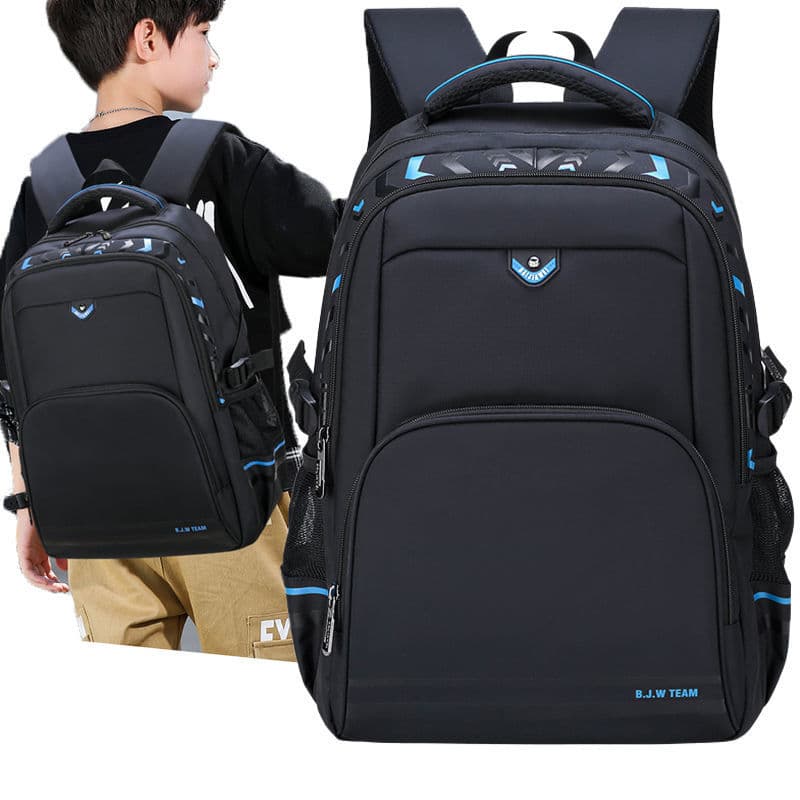 Primary School Backpack for Boys, Grades 3-6, Ultra-Light, Large Capacity, Double Shoulder Straps