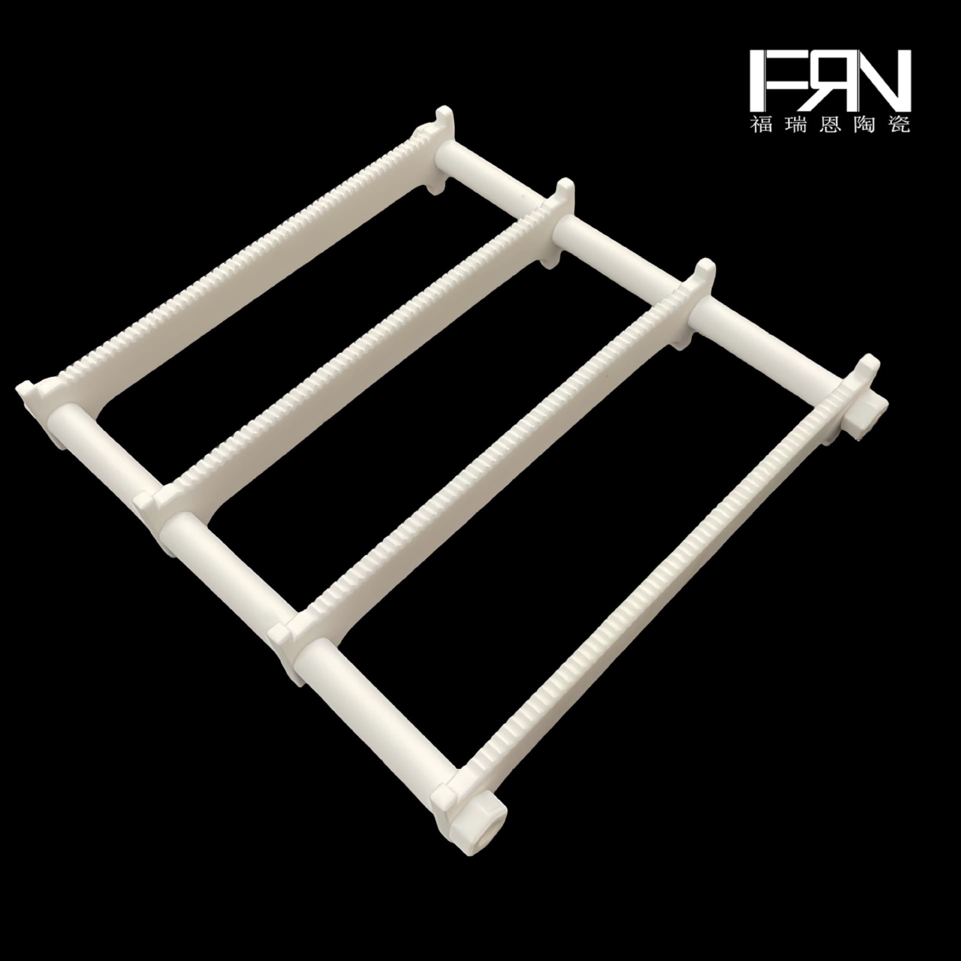 Ceramic Support 95% Alumina Glazed Ceramic Support Frame Assembly Yixing Industrial Ceramics