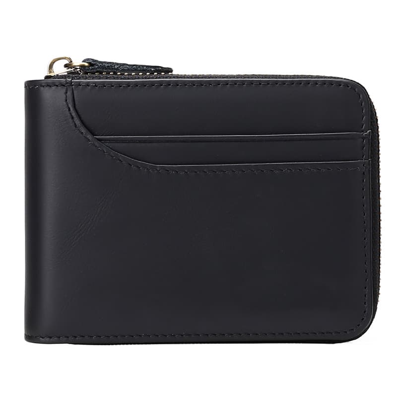 Genuine Leather Short Wallet Top Layer Cowhide Casual Coin Driver License Multi-Function Card Slot Wallet Men