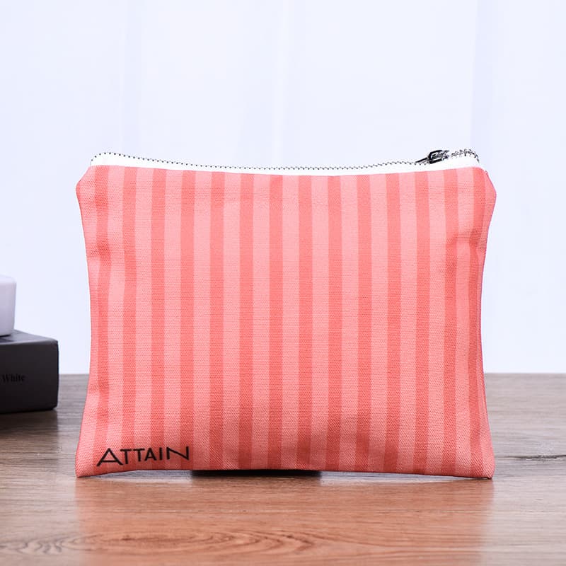 Canvas bag cosmetic bag customized blank cotton bag shopping canvas pen bag printable LOGO storage hand-held portable