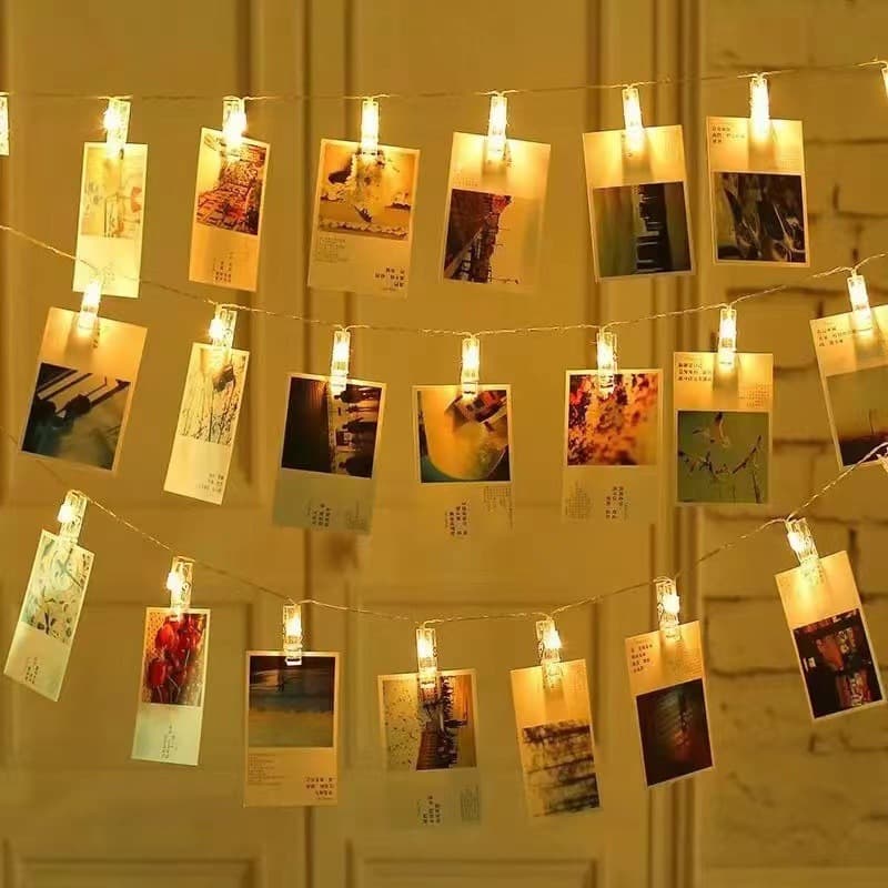 Ins style LED clip light Internet celebrity photo wall lamp Valentine's Day Confession Girl Heart Room Decoration Birthday Ambient Light