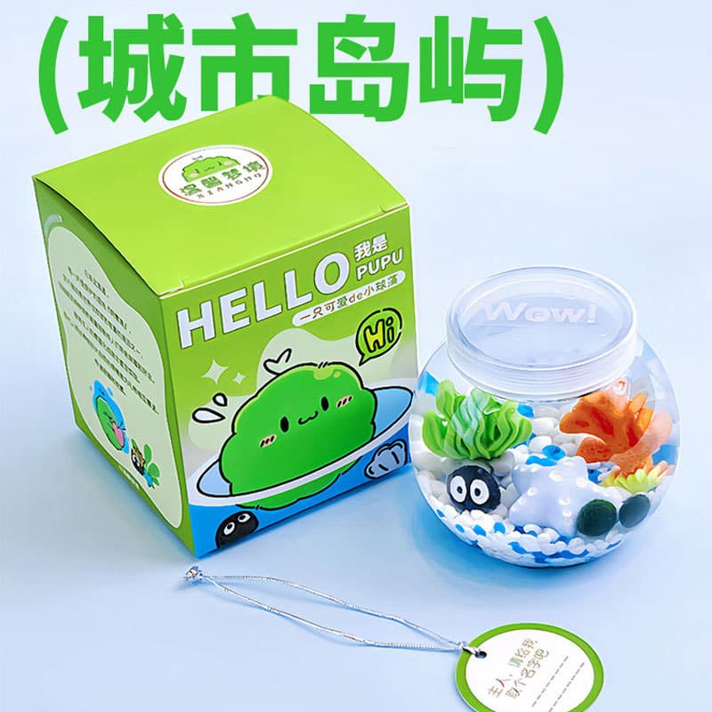 Marimo Hydroponic Plant Chlorella Nutrient Solution for Urban Island Microlandscape Ecological Bottles for Offices