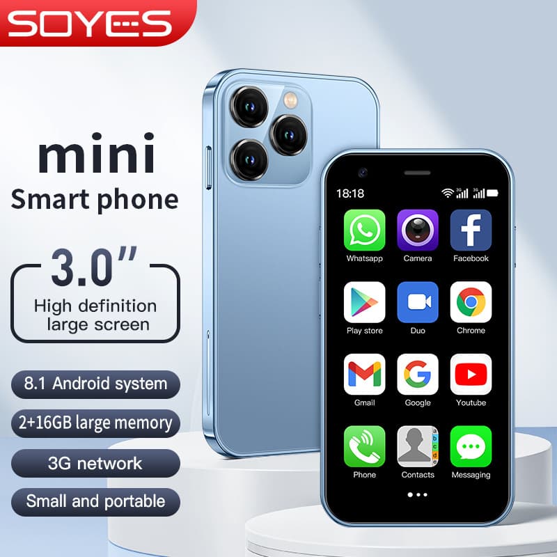 Soyes Sano Xs15 Cross-Border Foreign Order Mini Android Smartphone Supports 3G Dual Network and Google Applications