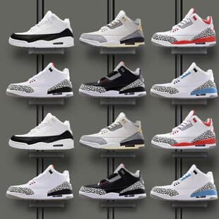 Putian Shoes Pure Original European and American Cross-border Trade Shoes AJ3 Basketball Shoes Men and Women Sports Shoes Air Cushion Shockproof Casual Shoes